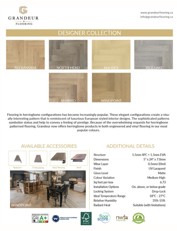 7mm Luxury Vinyl SPC with 1.5mm Underpad- Sambro - Image 2